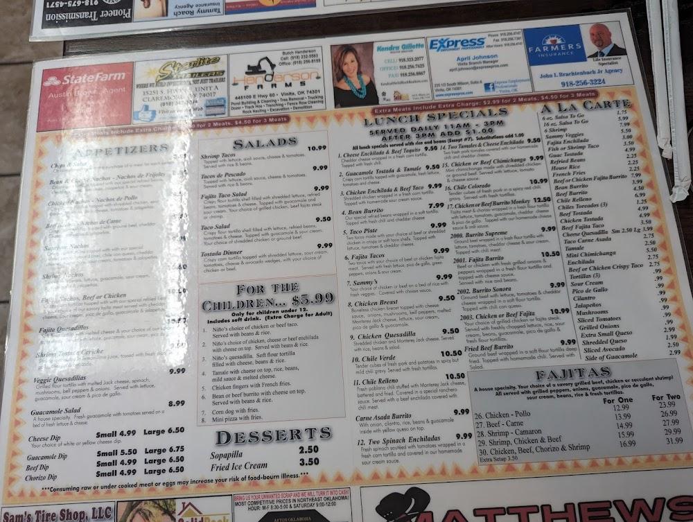 Cesar's Place - Vinita Menu image 2